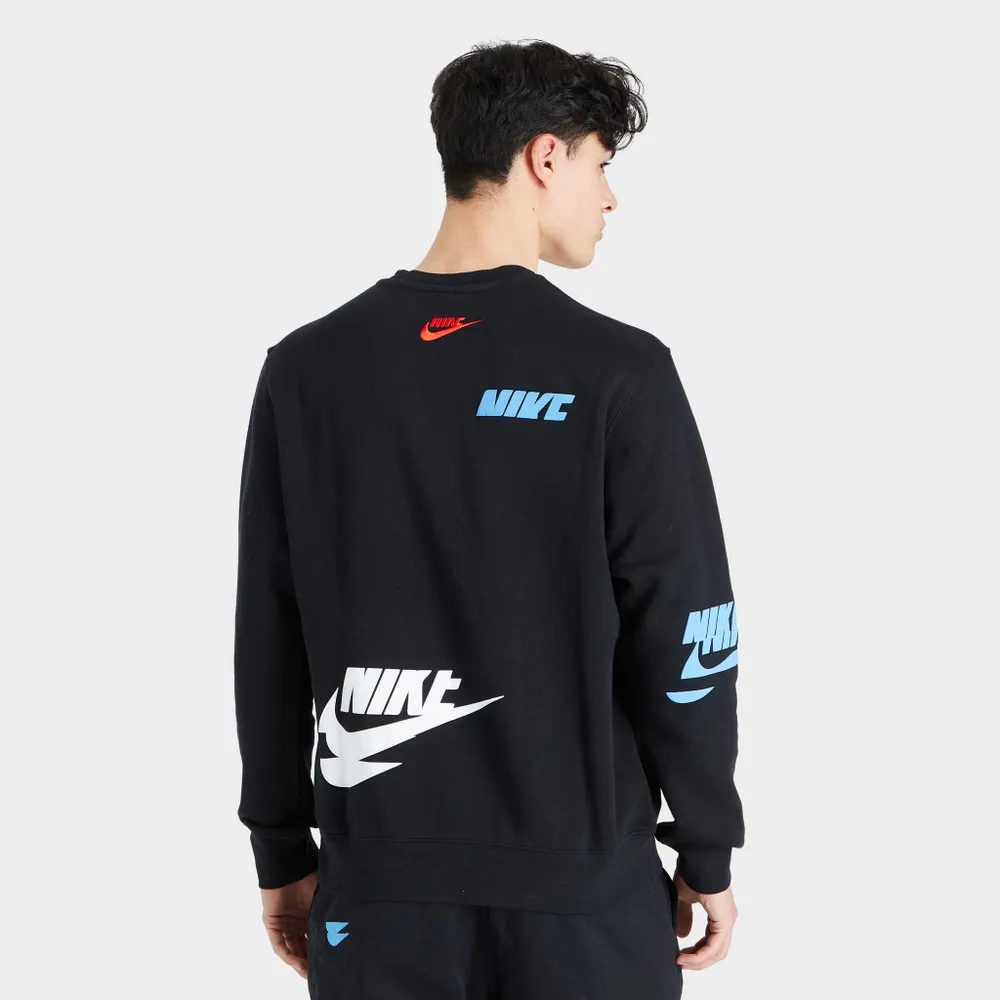 Nike Sportswear Sports Essentials+ Fleece Crew Black / White