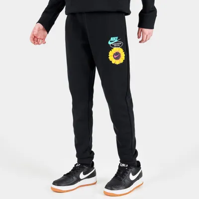 Nike Junior Boys’ Sportswear Floral Statement Pants Black / Washed Teal