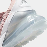 Nike Women's Air Max 270 Pink Oxford / Metallic Silver - White