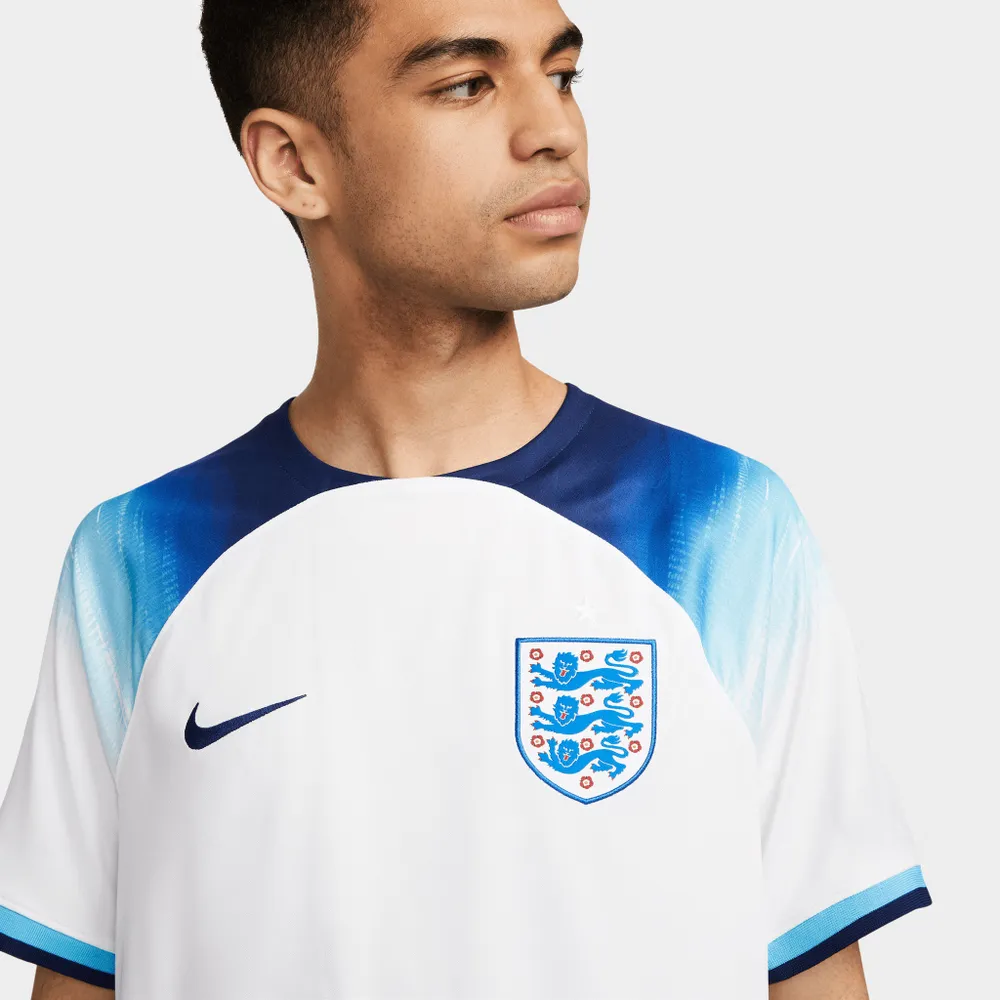 Nike England 2022/23 Dri-FIT Stadium Home Soccer Jersey White / Blue Fury - Void