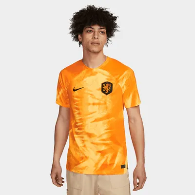 Nike Netherlands 2022/23 Dri-FIT Stadium Home Soccer Jersey Pepper Red / - Gold Dart