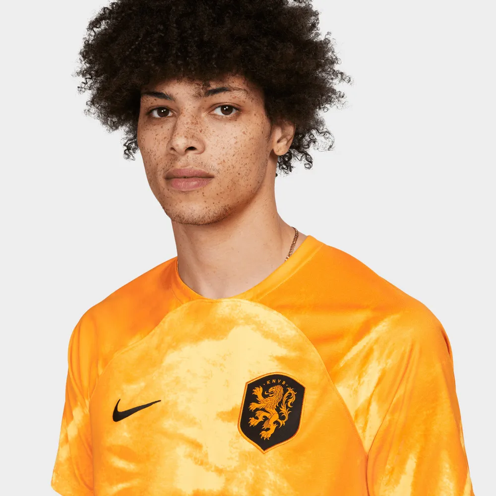 Nike Netherlands 2022/23 Dri-FIT Stadium Home Soccer Jersey Pepper Red / - Gold Dart