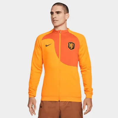 Nike Netherlands Academy Pro Knit Soccer Jacket Orange Peel / Campfire - Black