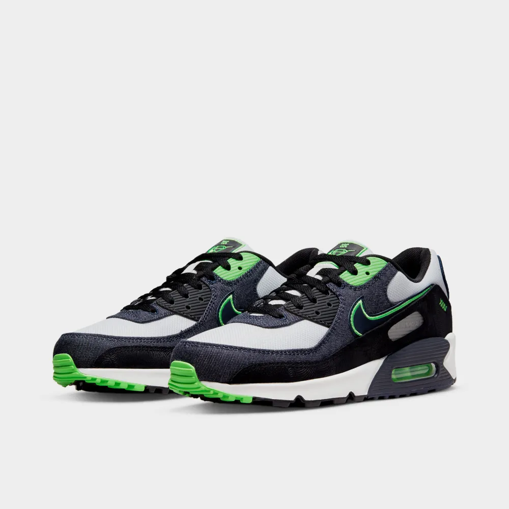 Nike Air Max 90 SE Black / Obsidian - Scream Green