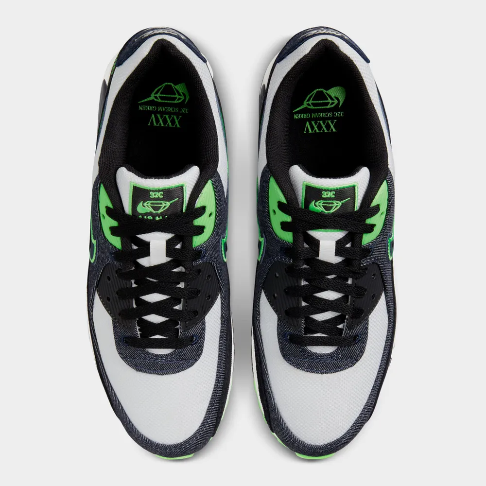 Nike Air Max 90 SE Black / Obsidian - Scream Green