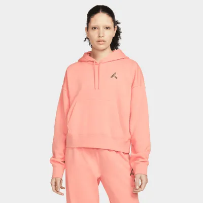 Jordan Women's Essentials Fleece Pullover Hoodie / Light Madder Root