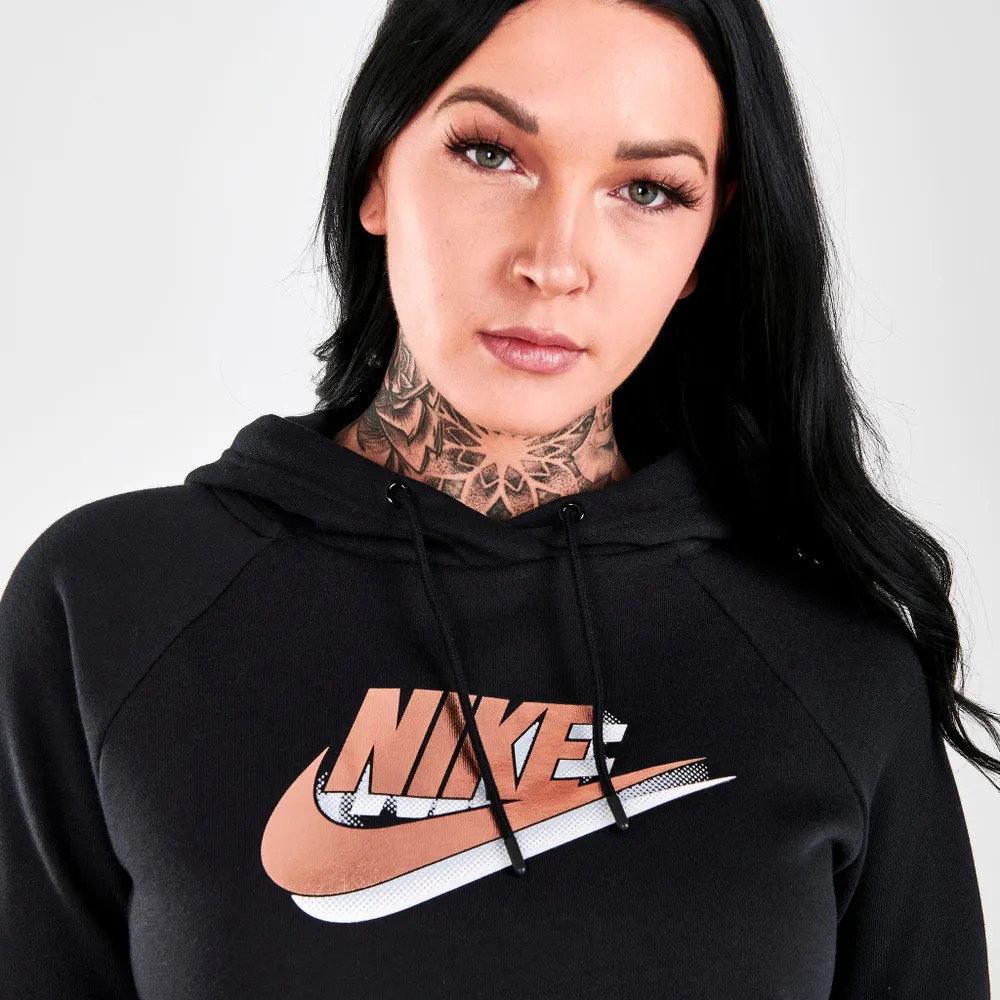 Nike Sportswear Women’s Printed Pullover Hoodie / Black