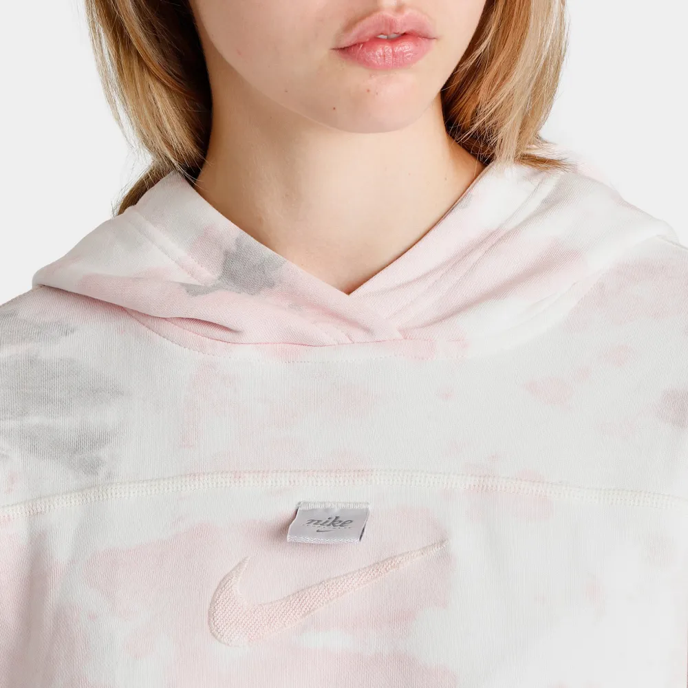 Nike Sportswear Women’s Fleece Pullover Hoodie Moon Fossil / Light Soft Pink - Oxford