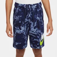 Nike Junior Boys’ Sportswear Printed French Terry Shorts / Midnight Navy