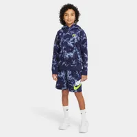 Nike Junior Boys’ Sportswear Printed French Terry Shorts / Midnight Navy