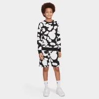 Nike Sportswear Junior Boys’ Printed French Terry Sweatshirt Black /