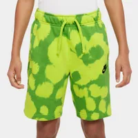 Nike Junior Boys’ Printed French Terry Shorts Atomic Green / Black