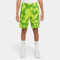 Nike Junior Boys’ Printed French Terry Shorts Atomic Green / Black