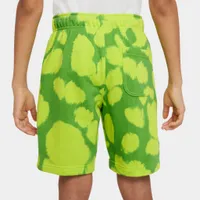 Nike Junior Boys’ Printed French Terry Shorts Atomic Green / Black