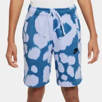 Nike Junior Boys’ Printed French Terry Shorts Light Marine / Black