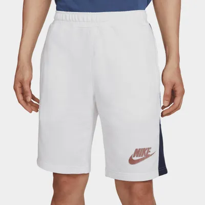 Nike Sportswear Hybrid French Terry Shorts White / Mystic Navy - University Red