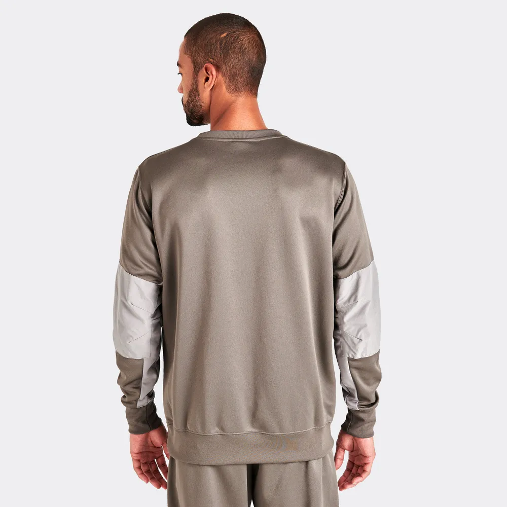 Nike Sportswear Air Max Crewneck Sweatshirt Olive Grey / Enigma Stone - Black