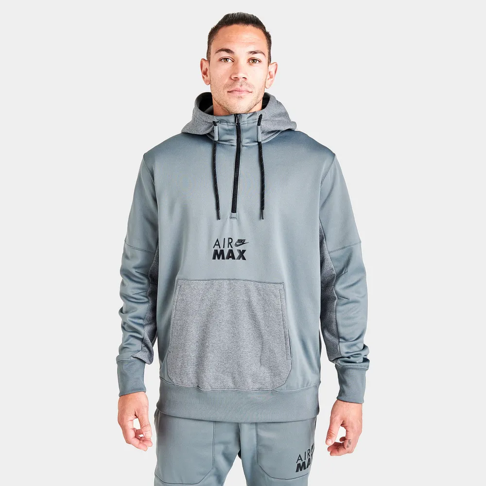 Nike Sportswear Air Max Logo Half-Zip Fleece Hoodie Off Noir