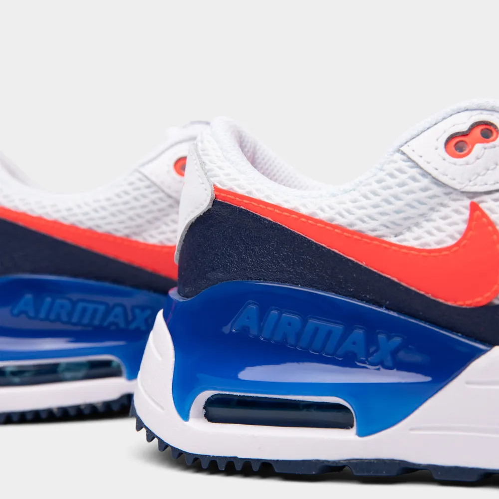 Nike Air Max SYSTM GS White / Bright Crimson - Midnight Navy