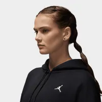 Jordan Women's Brooklyn Fleece Pullover Hoodie Black / White