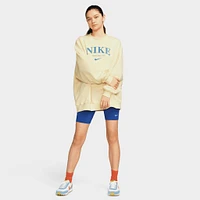 Nike Women's Sportswear Essentials Oversize Fleece Sweatshirt Coconut Milk / Dutch Blue