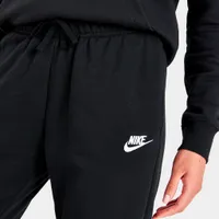 Nike Sportswear Women’s Club Fleece Mid-Rise Joggers Black / White