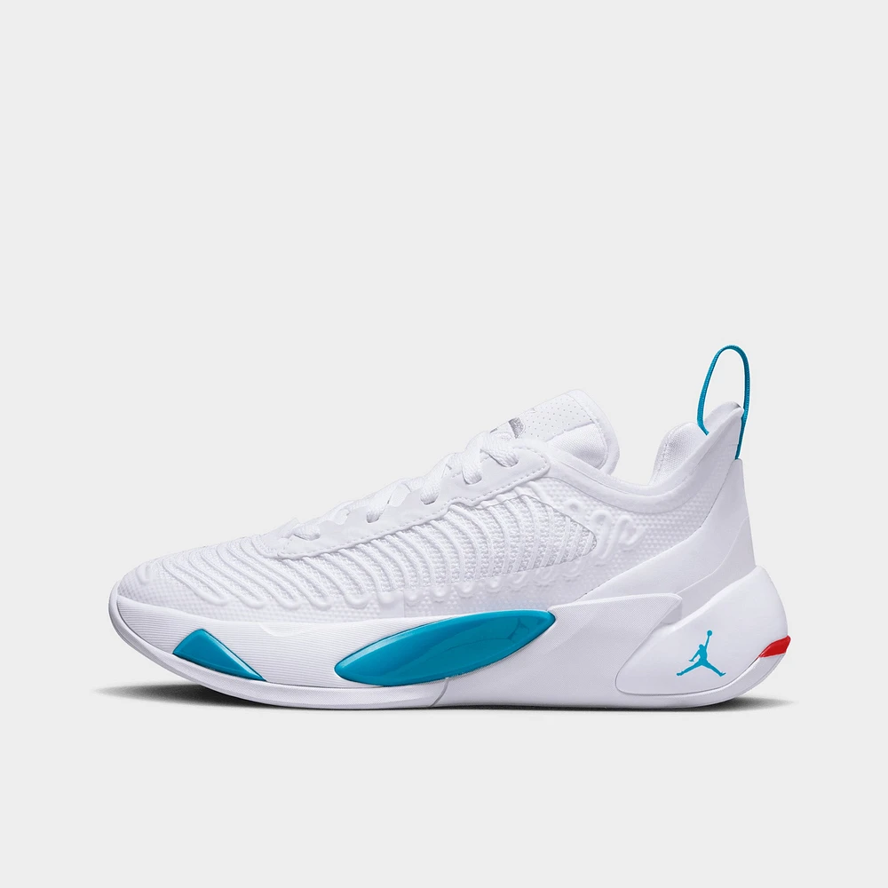 Jordan Luka 1 GS White / Metallic Silver - Neo Turquoise