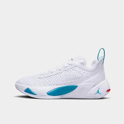 Jordan Luka 1 GS White / Metallic Silver - Neo Turquoise