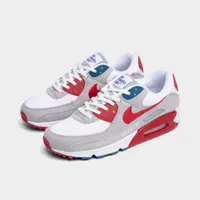 Nike Air Max 90 Light Smoke Grey / Gym Red - White