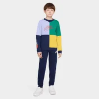 Nike Sportswear Junior Boys’ Amplify Sweatshirt Midnight Navy / Light Thistle - Gym Red