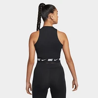 Nike Women's Sportswear Cropped Tape Top / Black