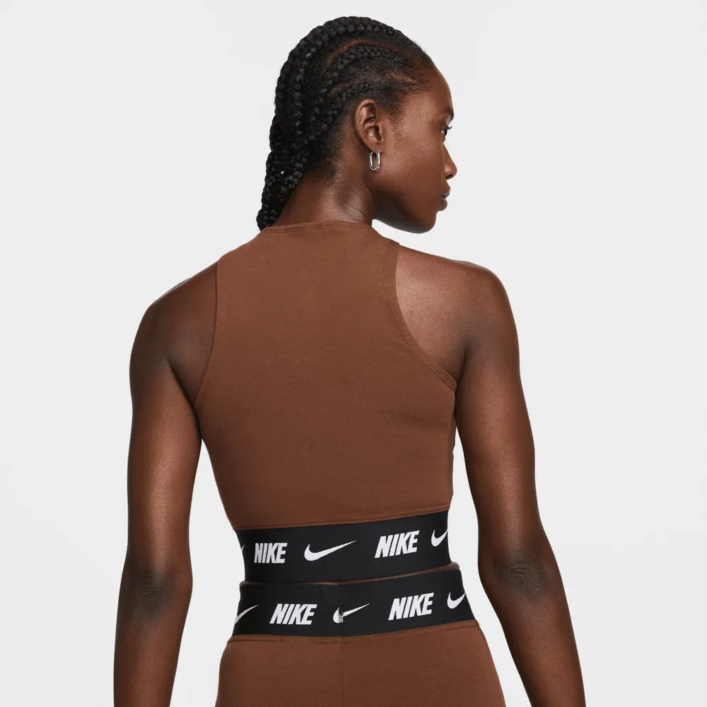 Nike Sportswear Women’s Cropped Tape Top / Cacao Wow