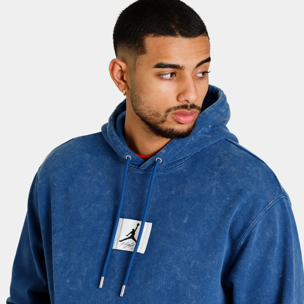 Jordan Essentials Washed Fleece Pullover Hoodie / French Blue