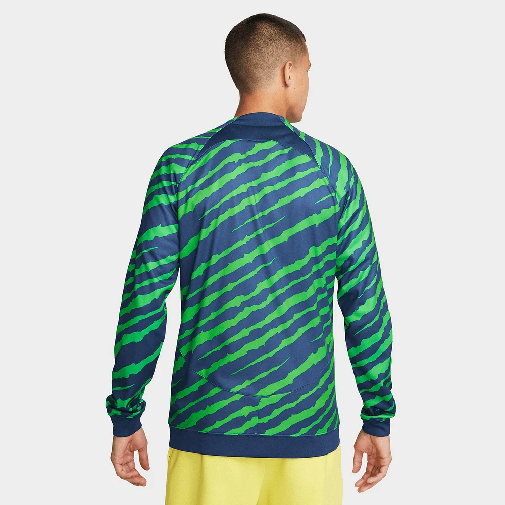 Nike Confederation Brazilian Football Academy Pro Anthem Dri-FIT Jacket Coastal Blue / Dynamic