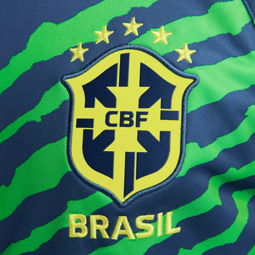 Nike Brazil Football Training Jacket Tracksuit Yellow CBF Cotton Blend Large