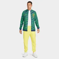 Nike Brazil Academy Pro Full-Zip Knit Soccer Jacket Coastal Blue / Dynamic Yellow