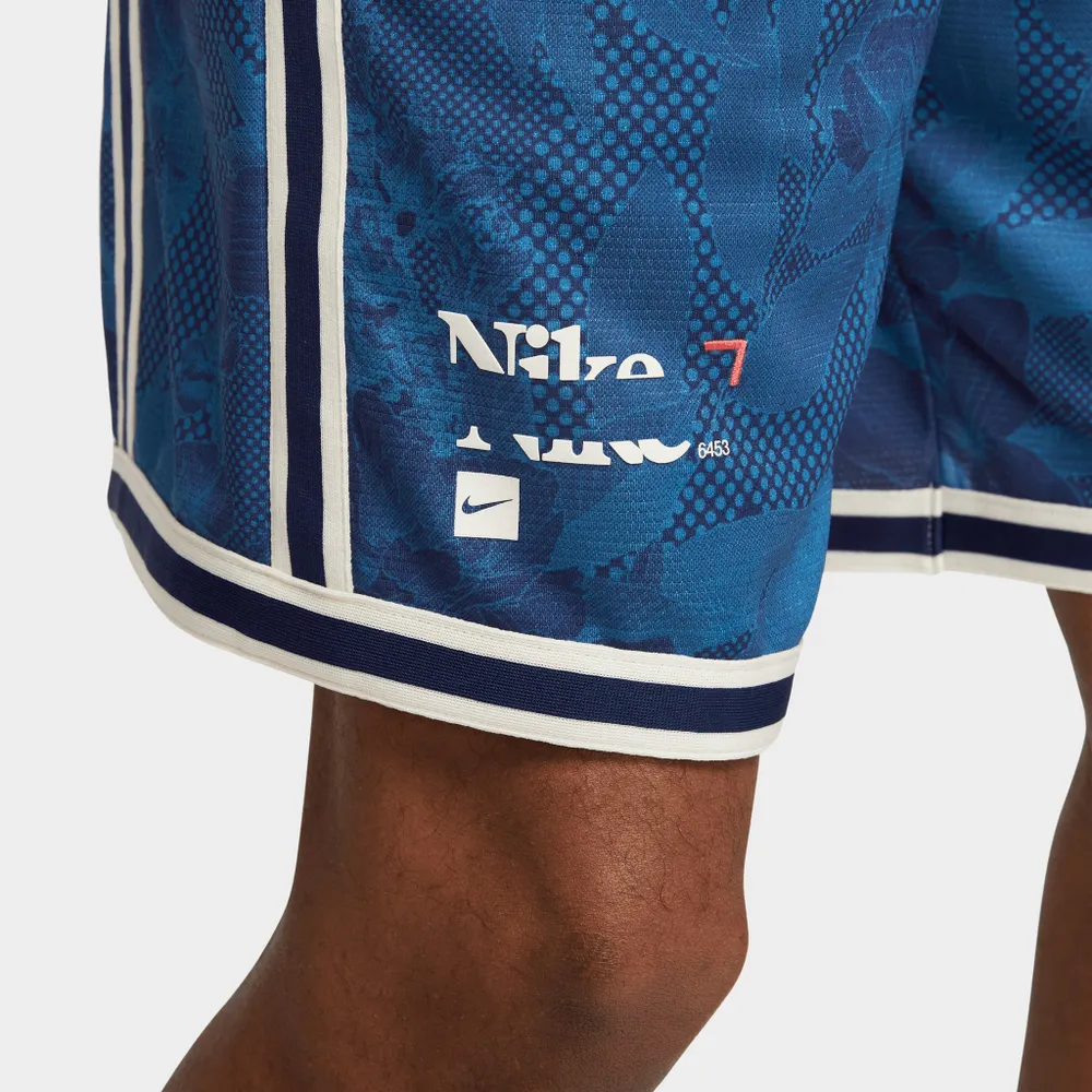 Nike DNA+ Floral Basketball Shorts / Blue Void