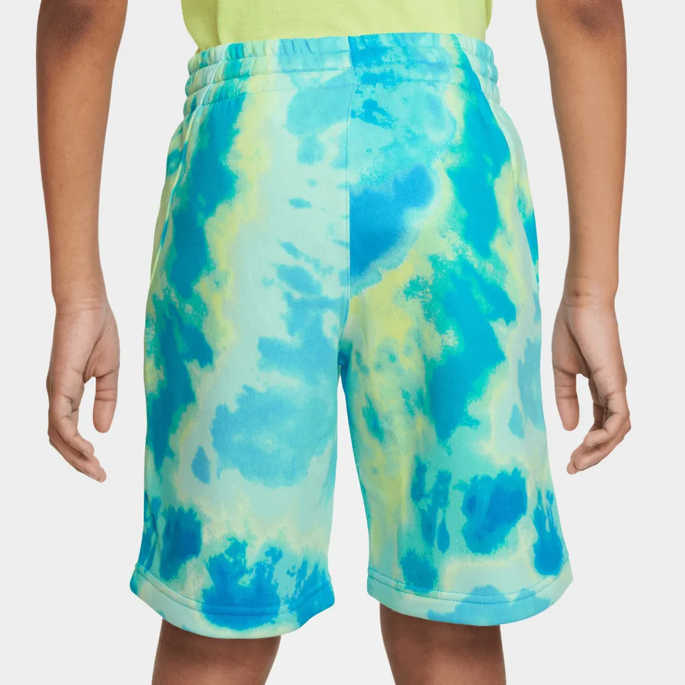 Nike Sportswear Junior Boys’ Club Tie-Dye Shorts / Glacier Blue