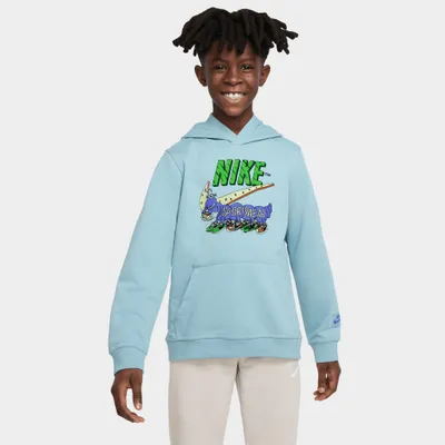 Nike Sportswear Junior Boys’ Club Yeah Pullover Hoodie / Worn Blue