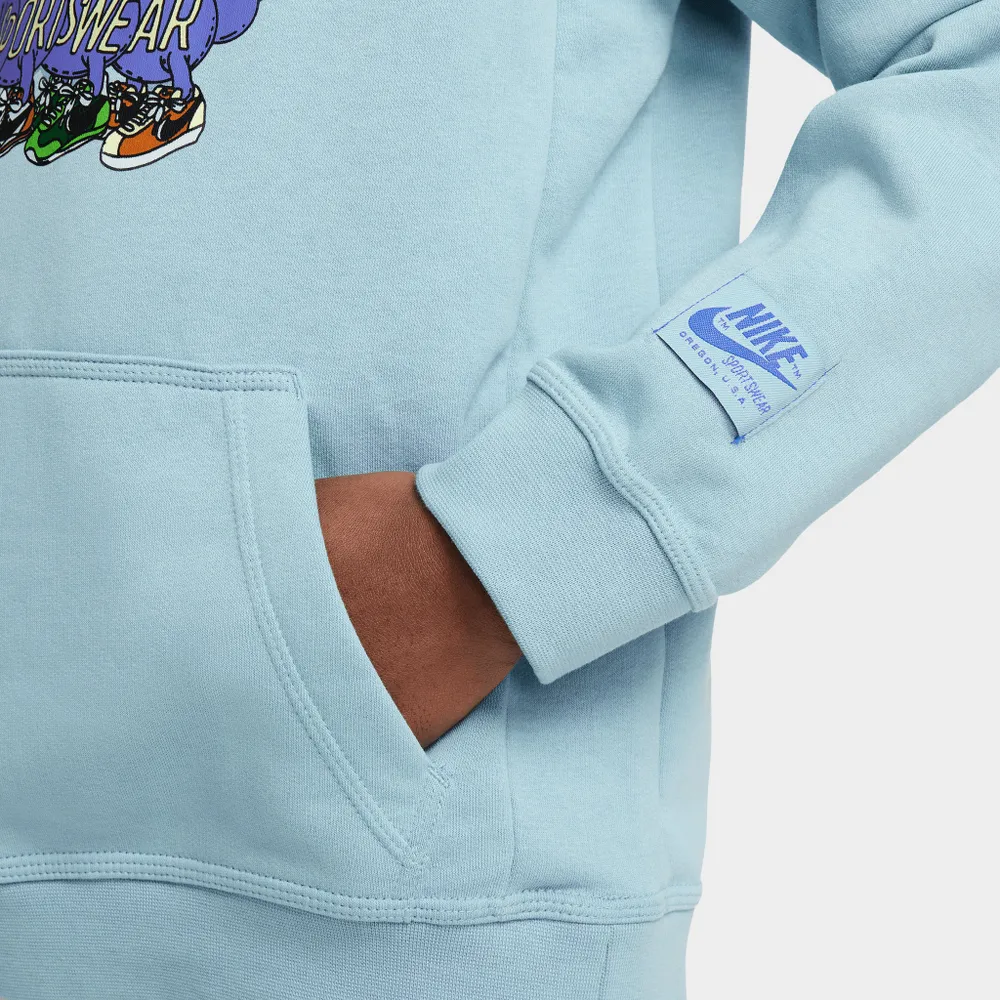 Nike Sportswear Junior Boys’ Club Yeah Pullover Hoodie / Worn Blue