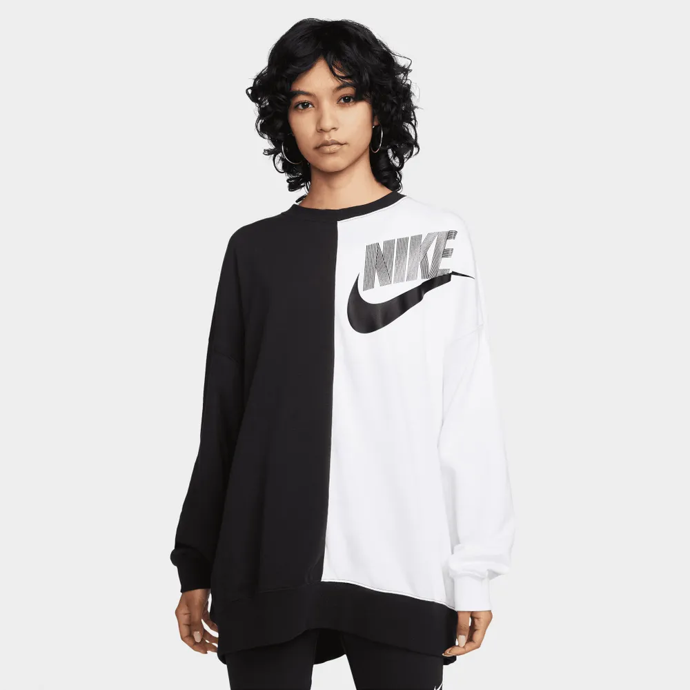 Nike Women’s Over-Oversized Fleece Dance Sweatshirt Black / White