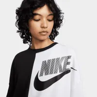 Nike Women’s Over-Oversized Fleece Dance Sweatshirt Black / White