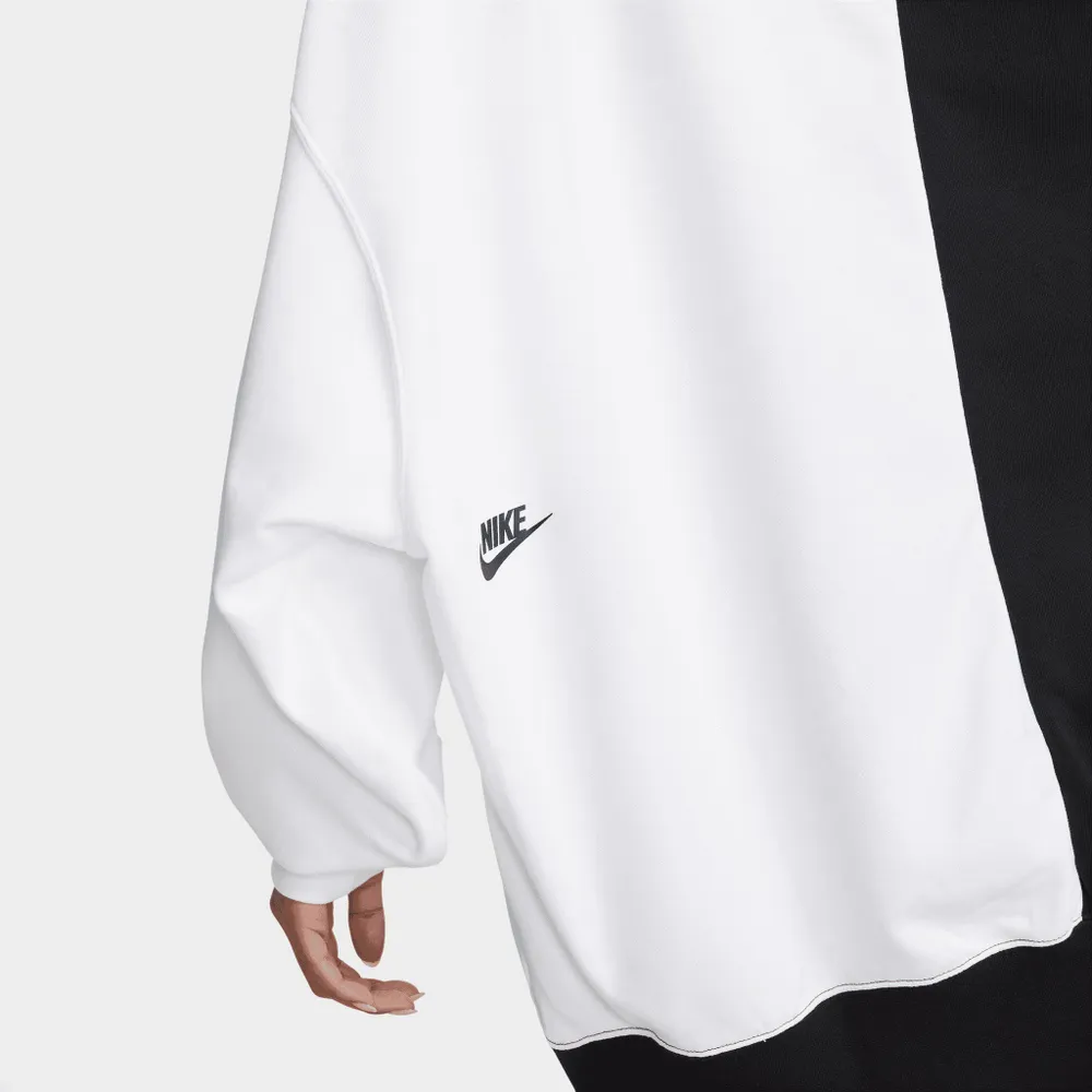 Nike Women’s Over-Oversized Fleece Dance Sweatshirt Black / White