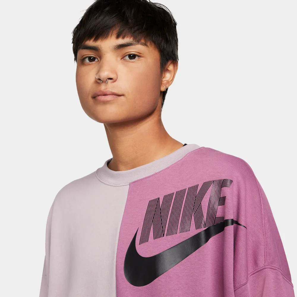 Nike Women’s Over-Oversized Fleece Dance Sweatshirt Plum Fog / Light Bordeaux