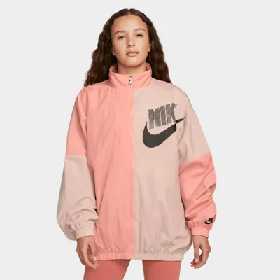 Nike Sportswear Women’s Woven Dance Jacket Crimson Bliss / Pink Oxford