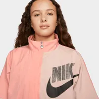 Nike Sportswear Women’s Woven Dance Jacket Crimson Bliss / Pink Oxford