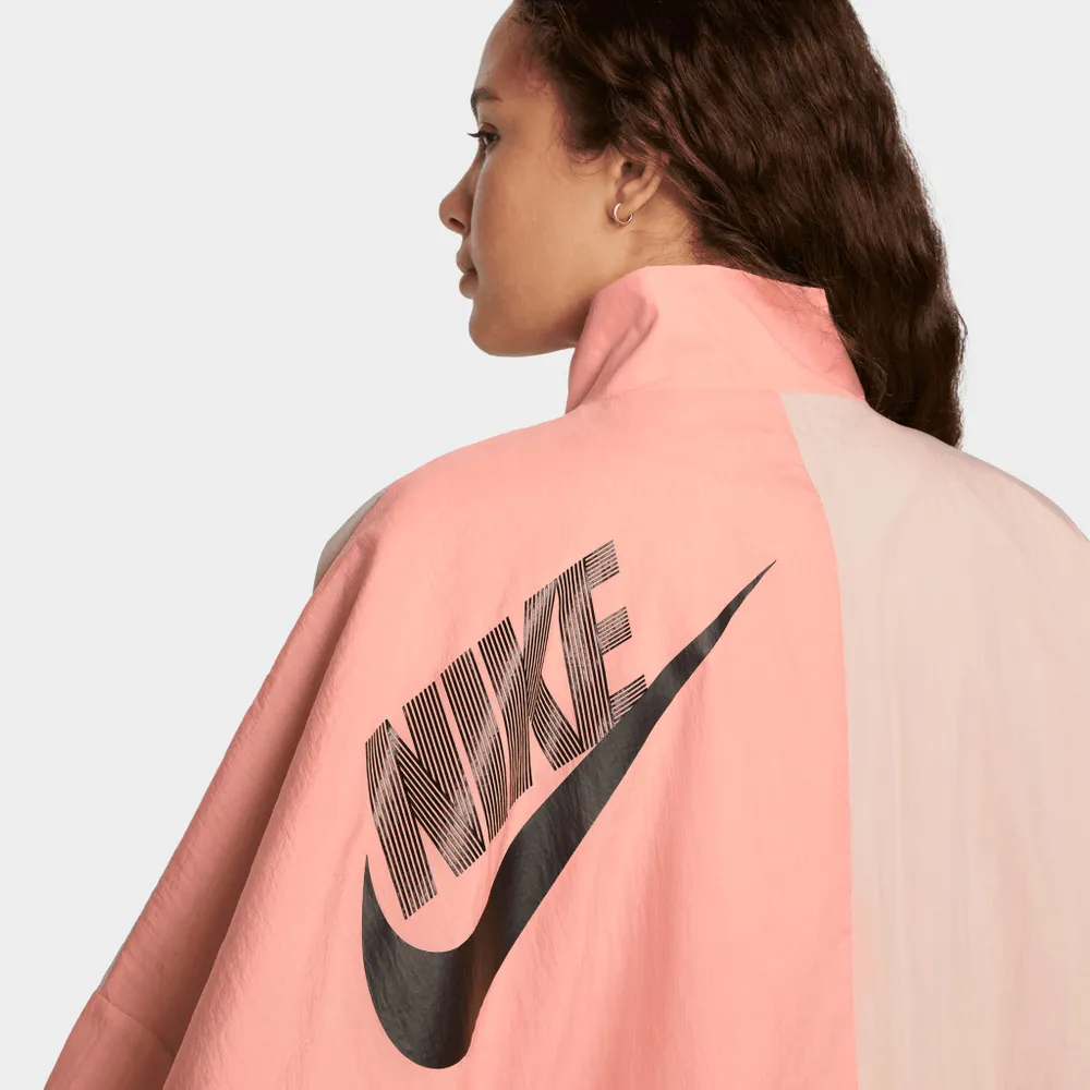 Nike Sportswear Women's Woven Dance Jacket Crimson Bliss / Pink Oxford