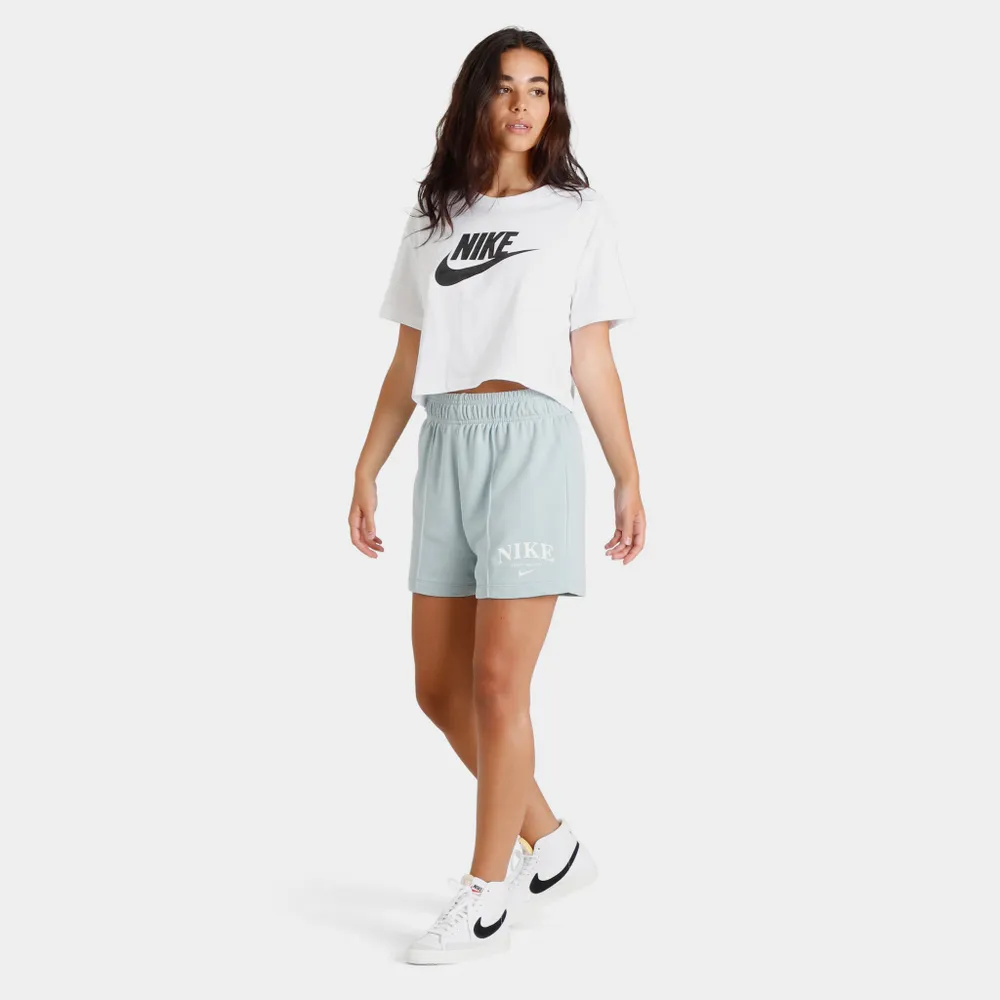 Nike Sportswear Women’s Fleece Shorts Ocean Cube / White