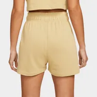 Nike Sportswear Women’s Fleece Shorts Wheat Grass / Dark Chocolate