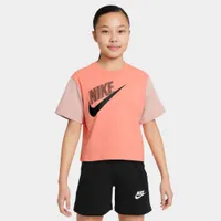 Nike Junior Girls’ Sportswear Essential Boxy Dance T-shirt / Crimson Bliss